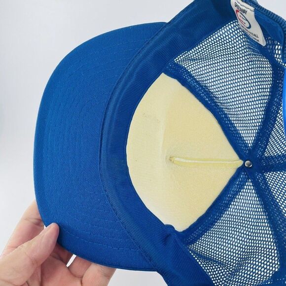 ELF Herring Lyon Food Mesh Snapback Trucker Hat Cap VTG - Picture 9 of 10